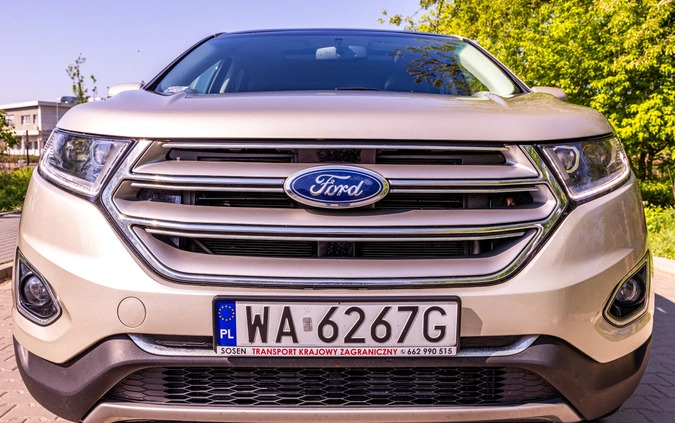 Ford EDGE cena 83000 przebieg: 110000, rok produkcji 2017 z Warszawa małe 154